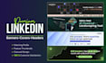 design premium linkedin banner for business coaches startups and founders