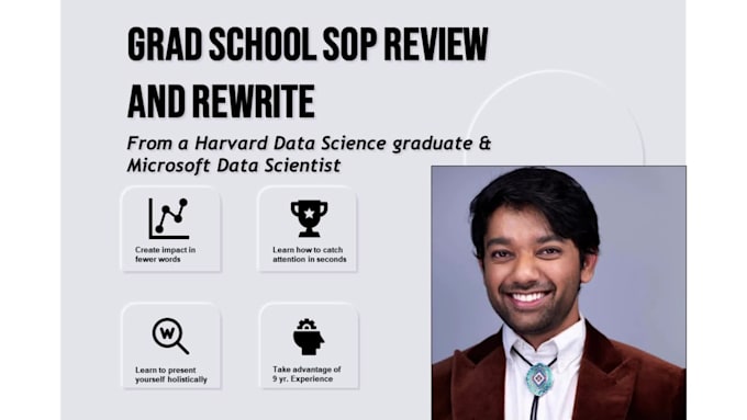 review, edit grad school application statement of purpose
