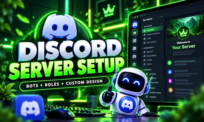 set up a custom discord server with bots and automation