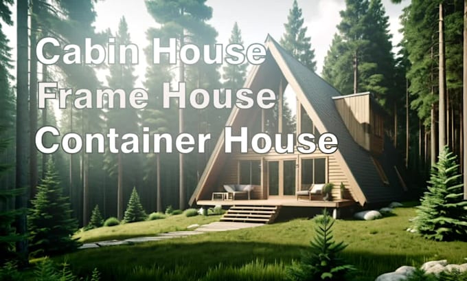 design cabin house, frame house, small house, tiny house plan, container house