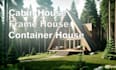 design cabin house, frame house, small house, tiny house plan, container house