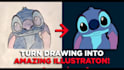 vectorize, trace, redraw, trace, sketch to a logo or illustration
