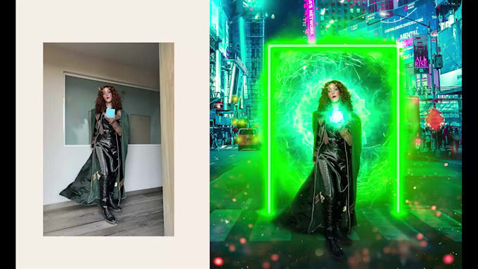 do realistic photo editing photoshop manipulation and design composition