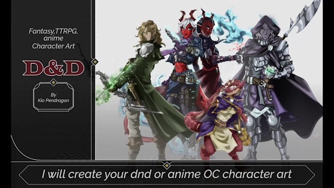 draw your dnd character, fantasy illustration, oc art