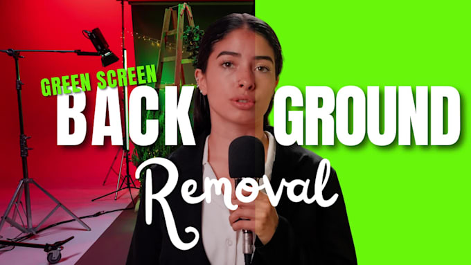 remove green screen add clean background video