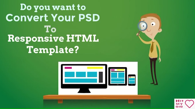 convert PSD to responsive HTML5 with bootstrap