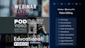 do video editing for your podcast, zoom video,  online course, and webinar
