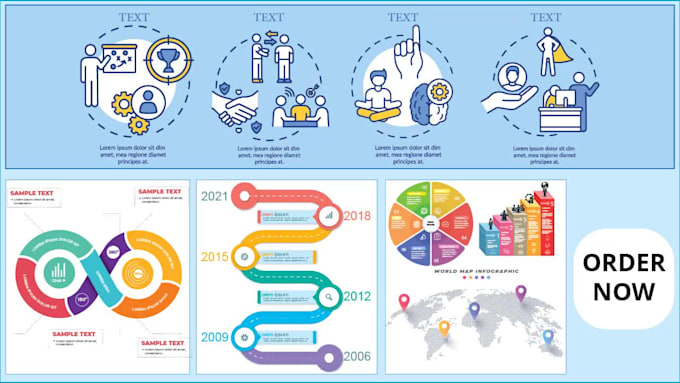design business infographics and charts, illustration, powerpoint slides