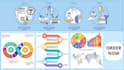 design business infographics and charts, illustration, powerpoint slides