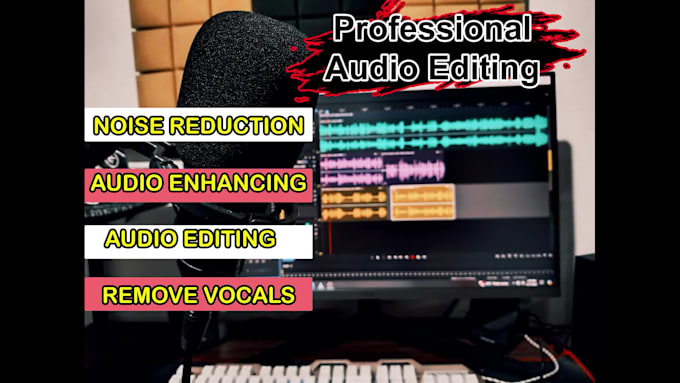 remove background noise and audio editing in a minute