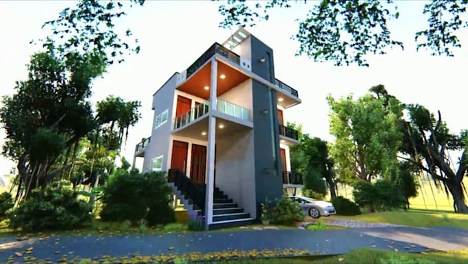 design interior, exterior modelling and realistic rendering