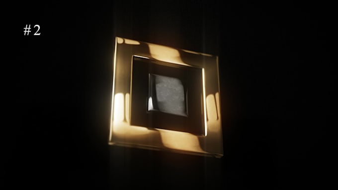 create luxury glossy metal 3d logo animation