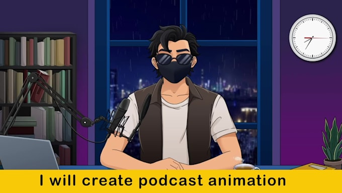 create podcast animations for your character