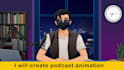 create podcast animations for your character