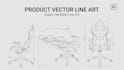 draw minimal line art for products