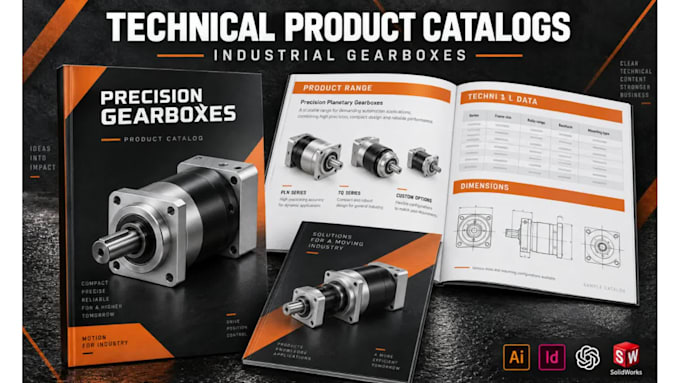 create technical product catalogs for industrial products