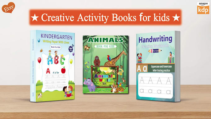 do creative kids activity book cover and interior pages