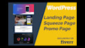 design wordpress landing page or squeeze page