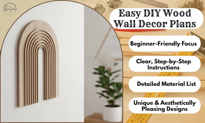 create beginner friendly DIY woodworking plans for wall decor