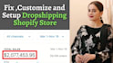 design profitable shopify store or shopify website