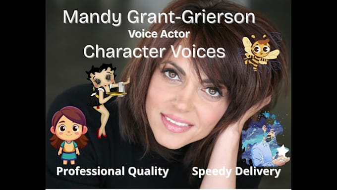 create a female character voiceover