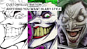 draw any illustration, character design, oc, profile picture