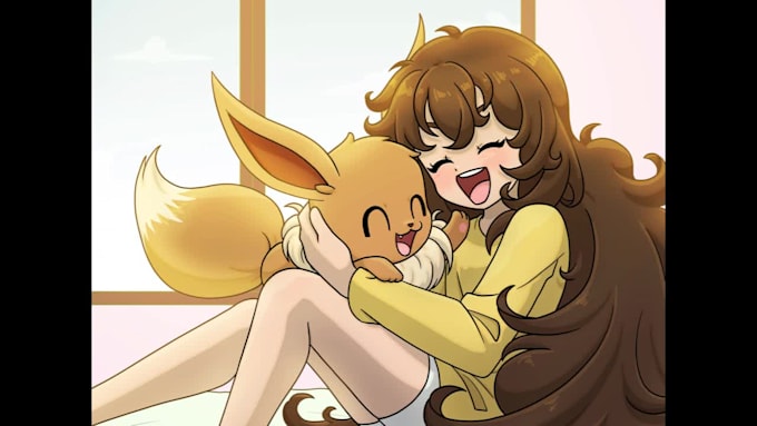 draw pokemon trainer with your pokemon partner