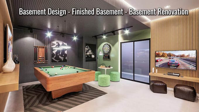 create custom basement designs with 3d visualization and 3d rendering realistic
