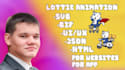 lottie animation, svg, GIF, after effects, bodymovin for web and mobile