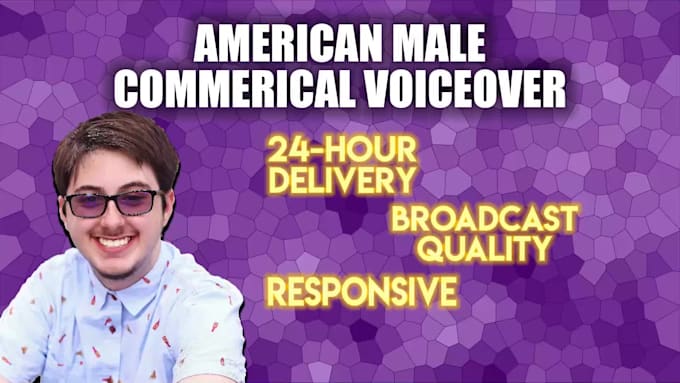 be your professional male commercial voice