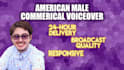 be your professional male commercial voice