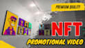 create art gallery nft 3d promo video for your nfts
