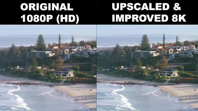enhance denoise and upscale your video up to 4k or 8k