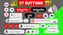 youtube subscribe pack 27 buttons