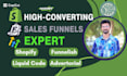 design a shopify landing page or funnelish sales funnel