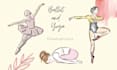 illustrate people doing yoga or dancing ballet