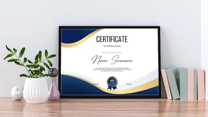 create a professional degree, diploma or award certificate design