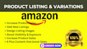 create amazon product listing, variation and fix amazon listing