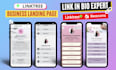 setup customize linktree bio link, beacons, linkpop, taplink