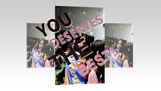 do hollywood level memorial graduation or birthday slideshow
