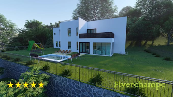 design, modeling and render 3d home and building plans