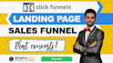 design attention grabbing, conversion boosting clickfunnels sales funnel