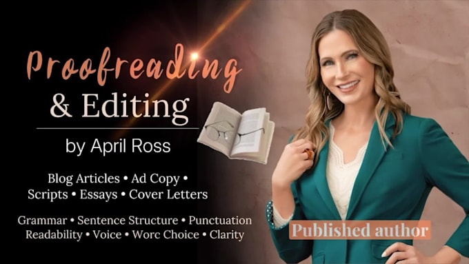 proofread and revise your script, blog article, or essay