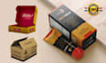 design product packaging box and label