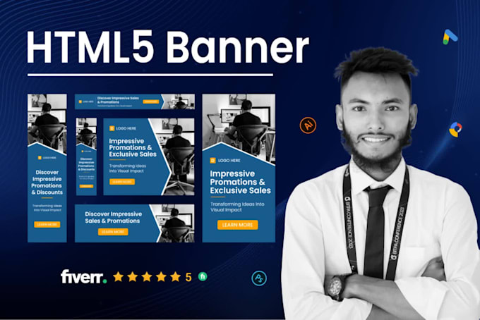 create animated HTML5 banner ads for google display and remarketing