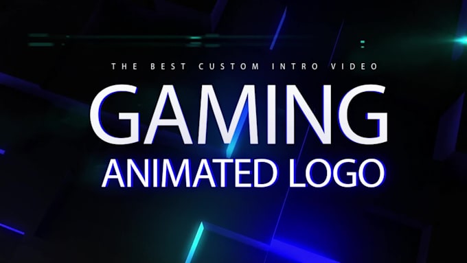 create custom gaming animated logo intro video
