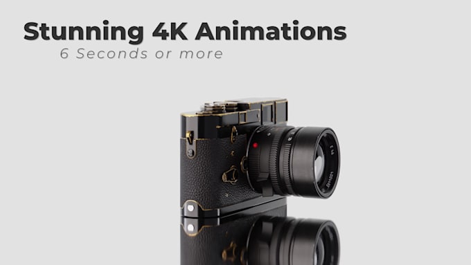 create 4k 360 3d turntable animations of your product