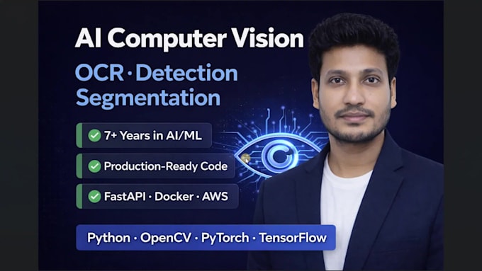 build computer vision solutions for ocr, object detection and segmentation