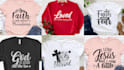 do christian typography t shirt design in just 1 day