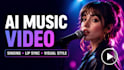create realistic ai music video with singing, lip sync, and 3d lyric music video